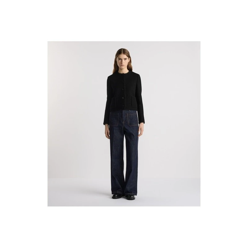 商品Dior|Dior 迪奥 女士黑色羊毛夹克,价格¥27393,第4张图片详细描述