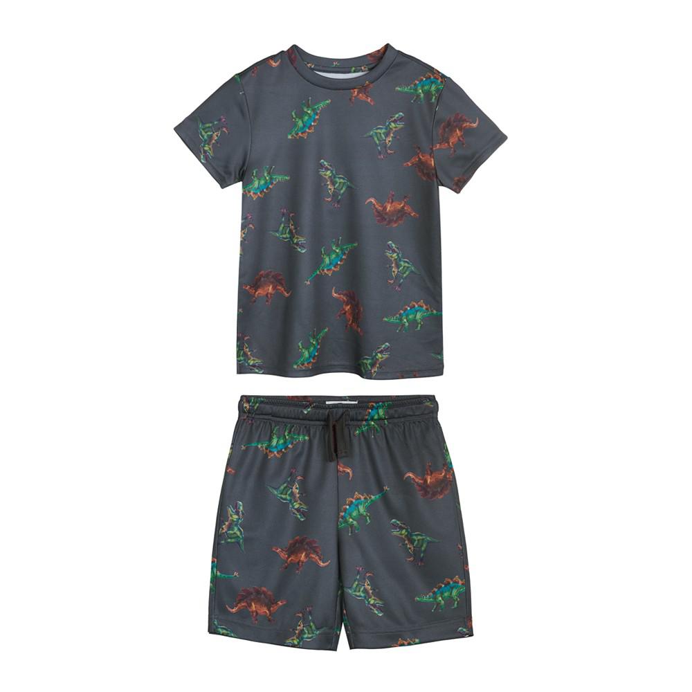 Little Boys All Over Print T-shirt and Shorts, 2 Piece Set商品第1张图片规格展示