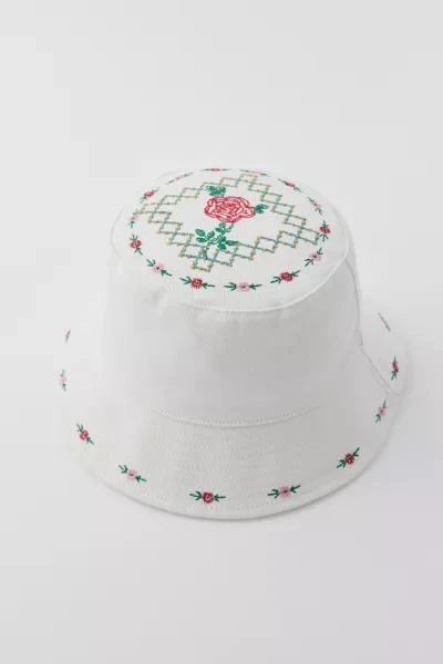 商品Urban Outfitters|UO Embroidered Rose Bucket Hat,价格¥207,第4张图片详细描述