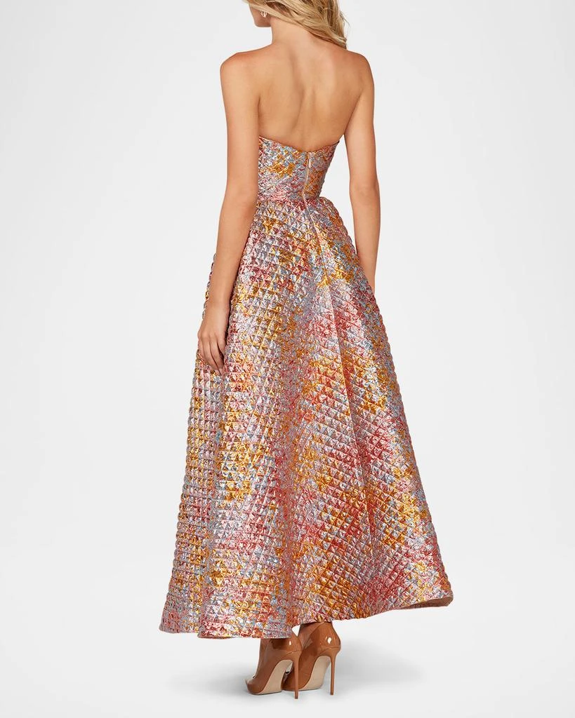 商品HELSI|Celine Strapless Shimmer Applique Gown,价格¥6085,第4张图片详细描述