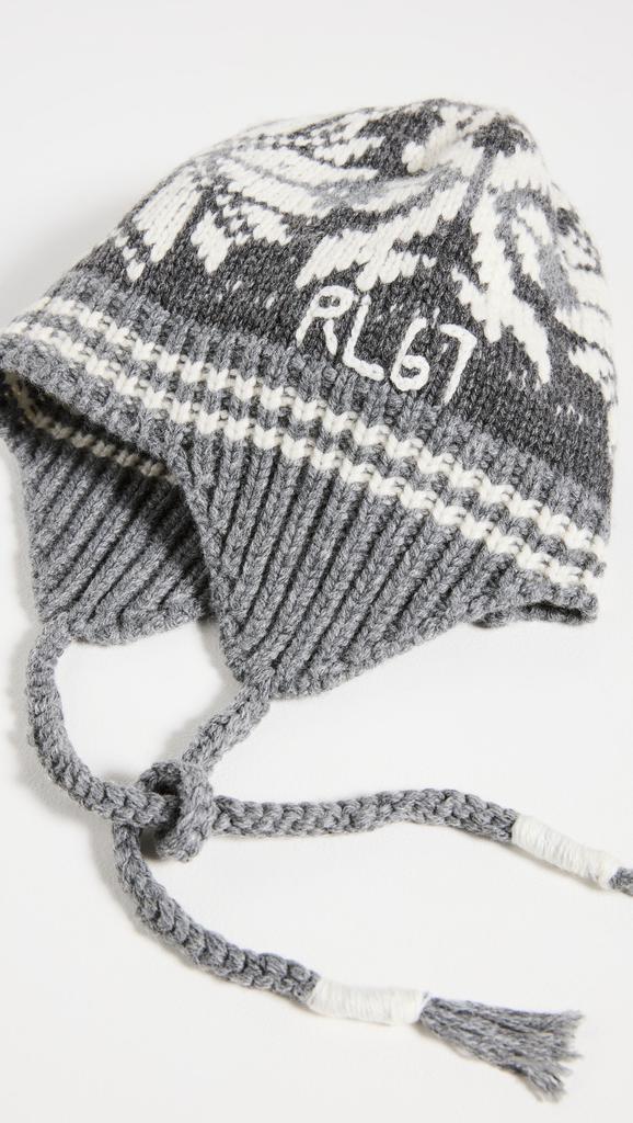 商品Ralph Lauren|Polo Ralph Lauren Handknit Snowflake Trapper Hat,价格¥466,第4张图片详细描述