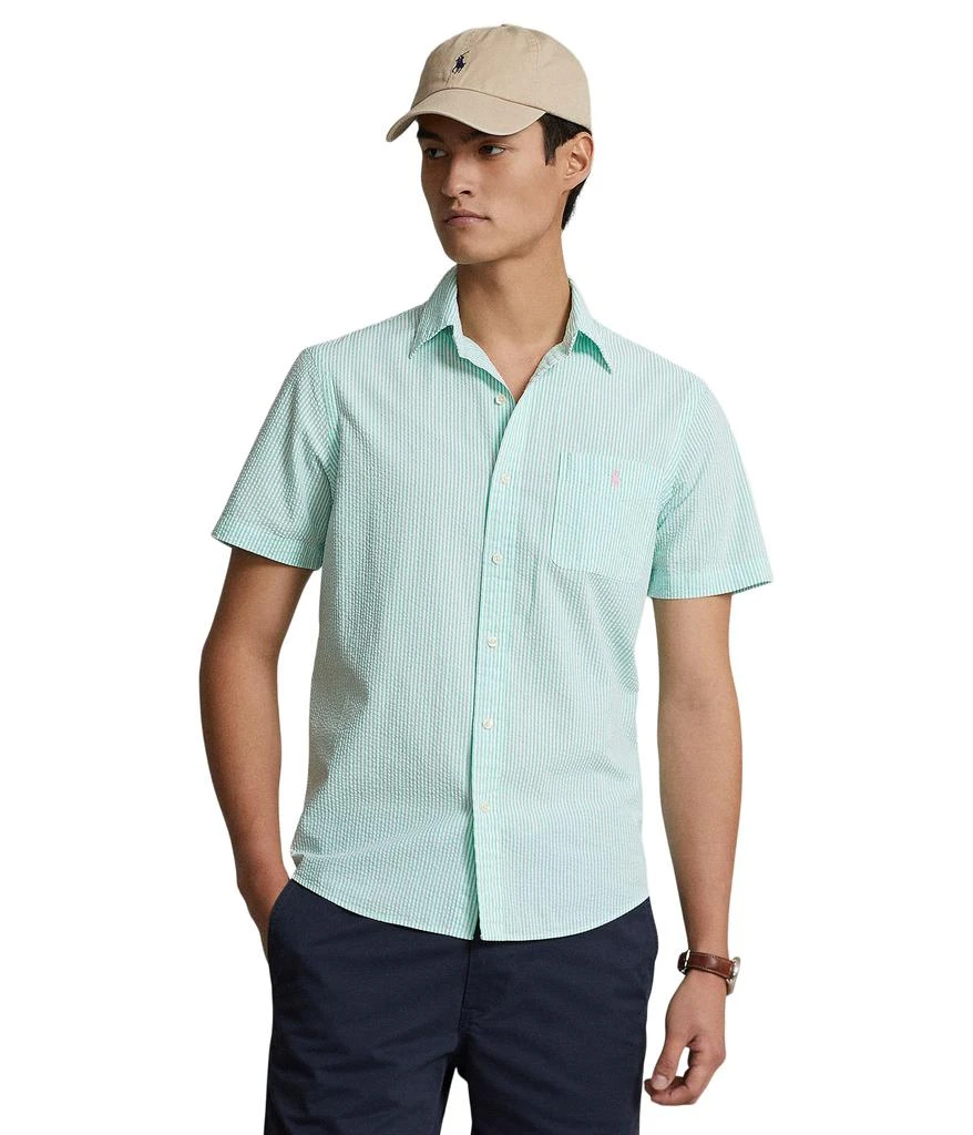 商品Ralph Lauren|Prepster Classic Fit Seersucker Shirt,价格¥569,第1张图片