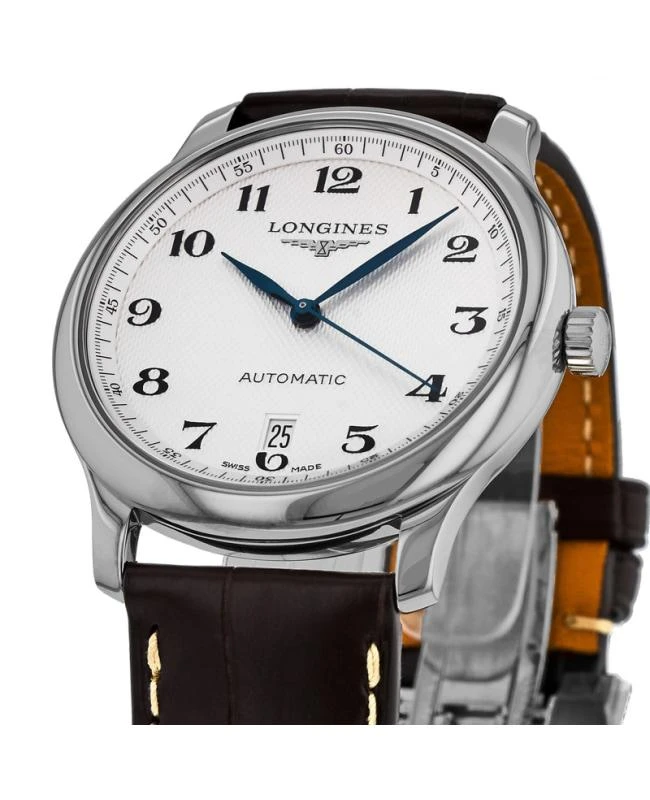 商品Longines|Longines Master Collection Automatic 38.5mm Silver Dial Leather Strap Men's Watch L2.628.4.78.3,价格¥14096,第3张图片详细描述