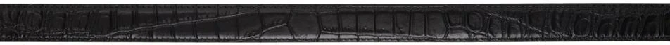商品Yves Saint Laurent|Black Croc Monogram Belt,价格¥3493,第2张图片详细描述