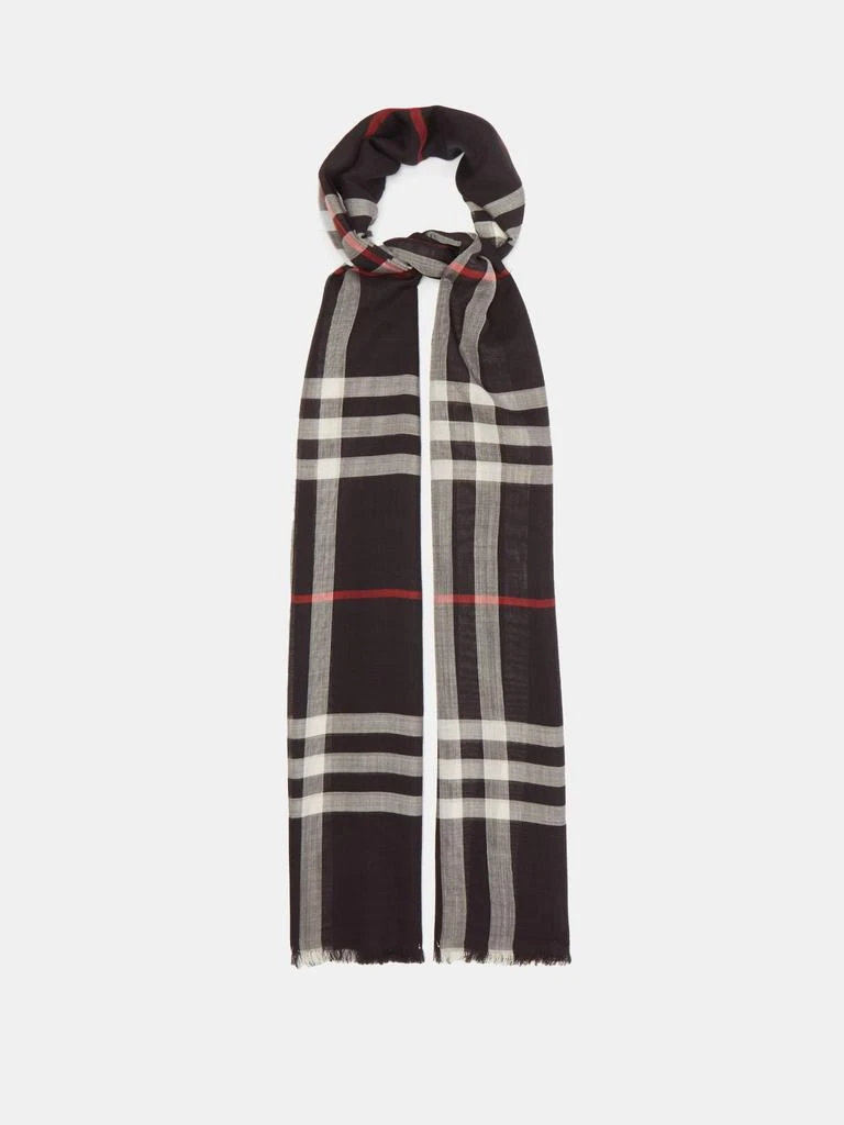 商品Burberry|Vintage-check voile scarf,价格¥3036,第1张图片