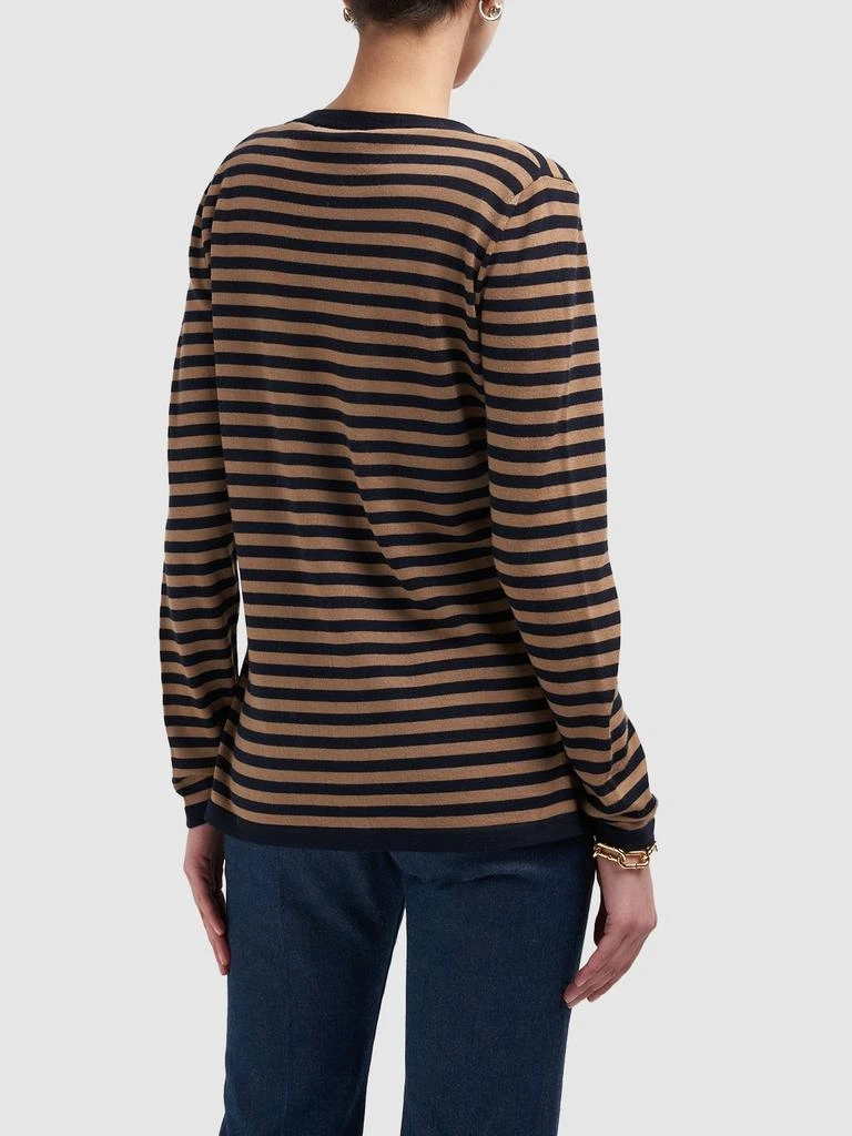 商品Max Mara|Corolla Striped Wool Knit Cardigan,价格¥720,第2张图片详细描述