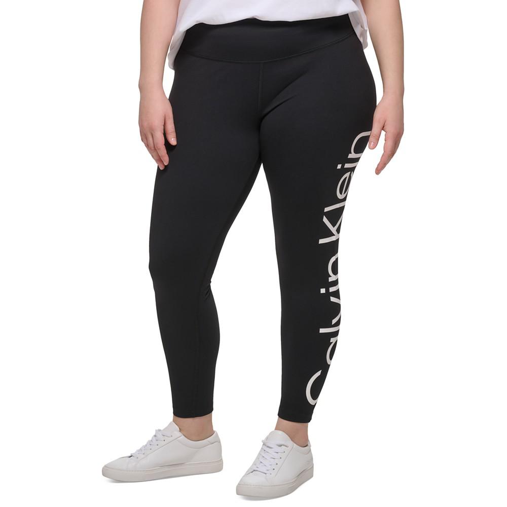 Plus Size High-Waist Logo Leggings商品第1张图片规格展示