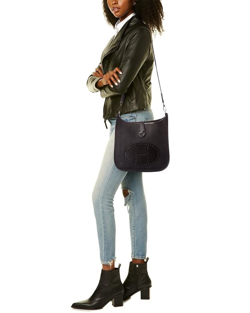 商品[二手商品] Hermes|Hermes Black Canvas Evelyne I PM (Authentic Pre-Owned),价格¥15734,第5张图片详细描述