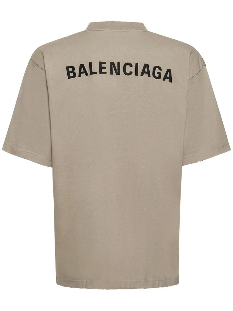 商品Balenciaga|Destroyed Vintage Cotton Jersey T-shirt,价格¥5577,第4张图片详细描述