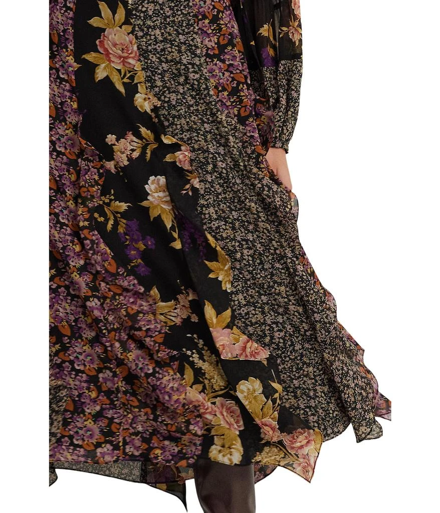 商品Ralph Lauren|Mixed-Floral Ruffle-Trim Georgette Skirt,价格¥1695,第3张图片详细描述