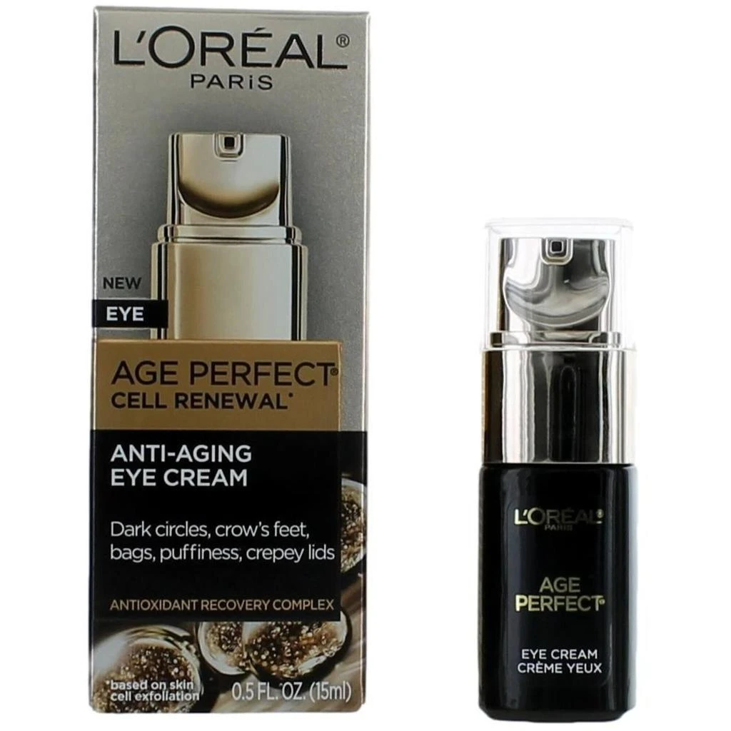 商品L'Oreal Paris|L'Oreal Women's Eye Cream - Age Perfect Cell Renewal Anti-Aging Hydrating, .5 oz,价格¥157,第1张图片