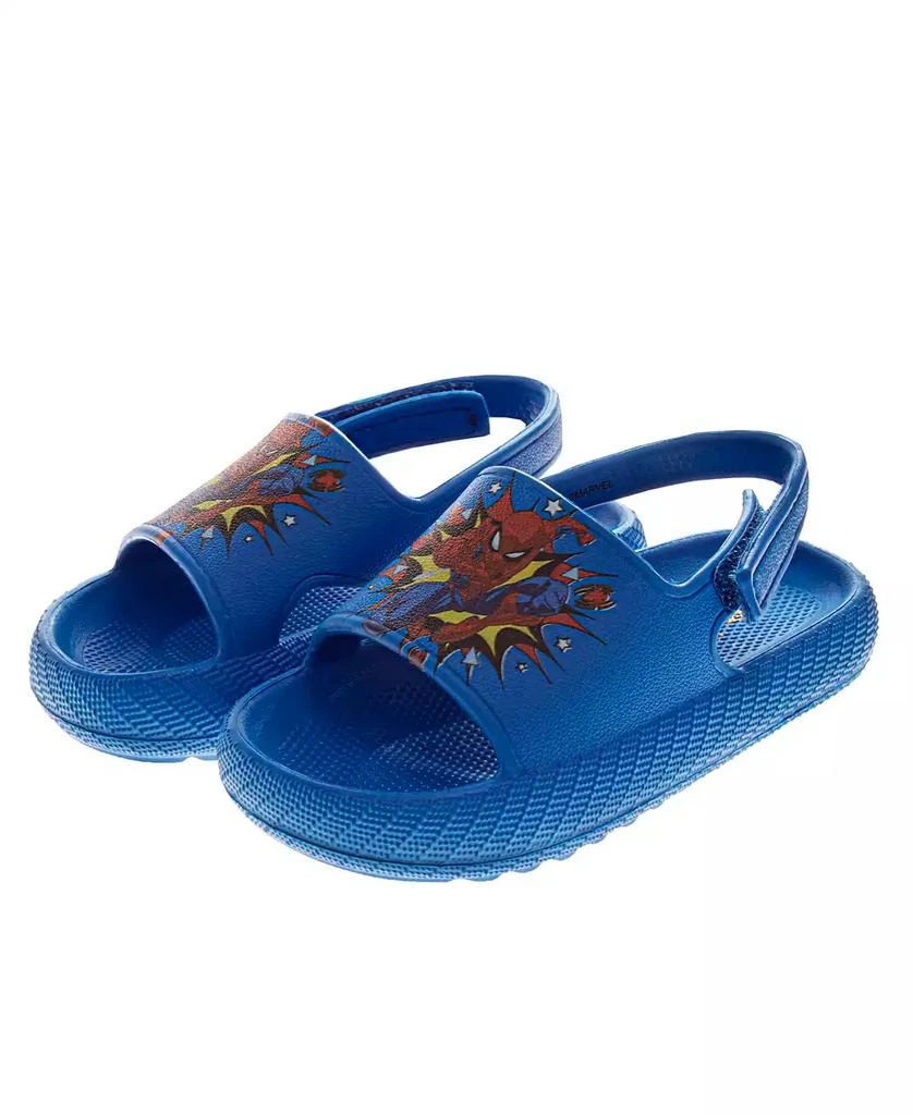 商品Spider-Man|Toddler Boys Marvel Hook and Loop Backstrap Slides,价格¥221,第5张图片详细描述