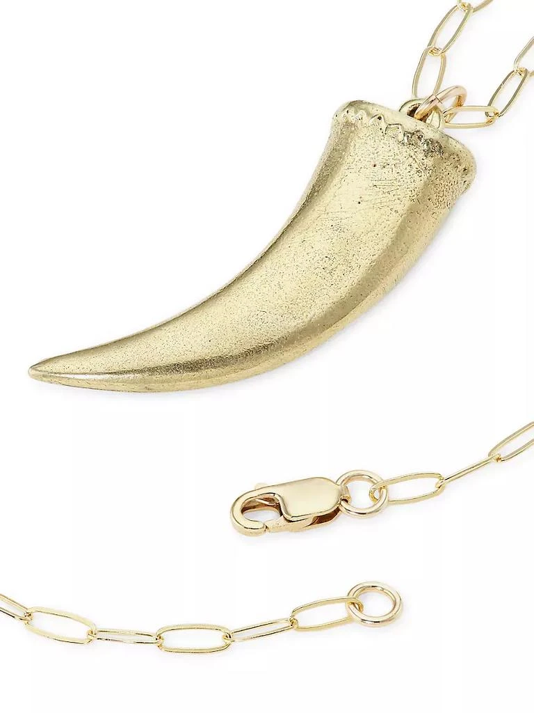 商品Maison Mönik|Precious Goldtone &amp; Blue Sapphire Claw Pendant Necklace,价格¥2276,第3张图片详细描述