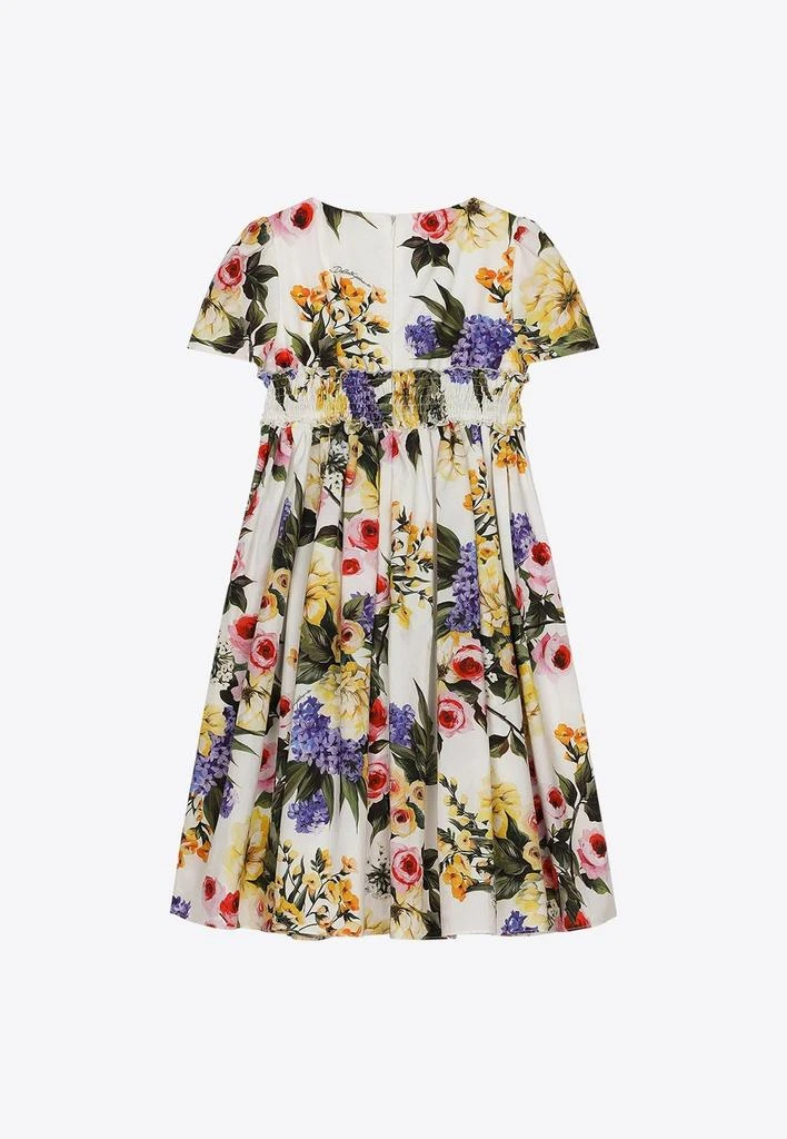 商品Dolce & Gabbana|Girls Garden Print Flared Dress,价格¥5048,第2张图片详细描述