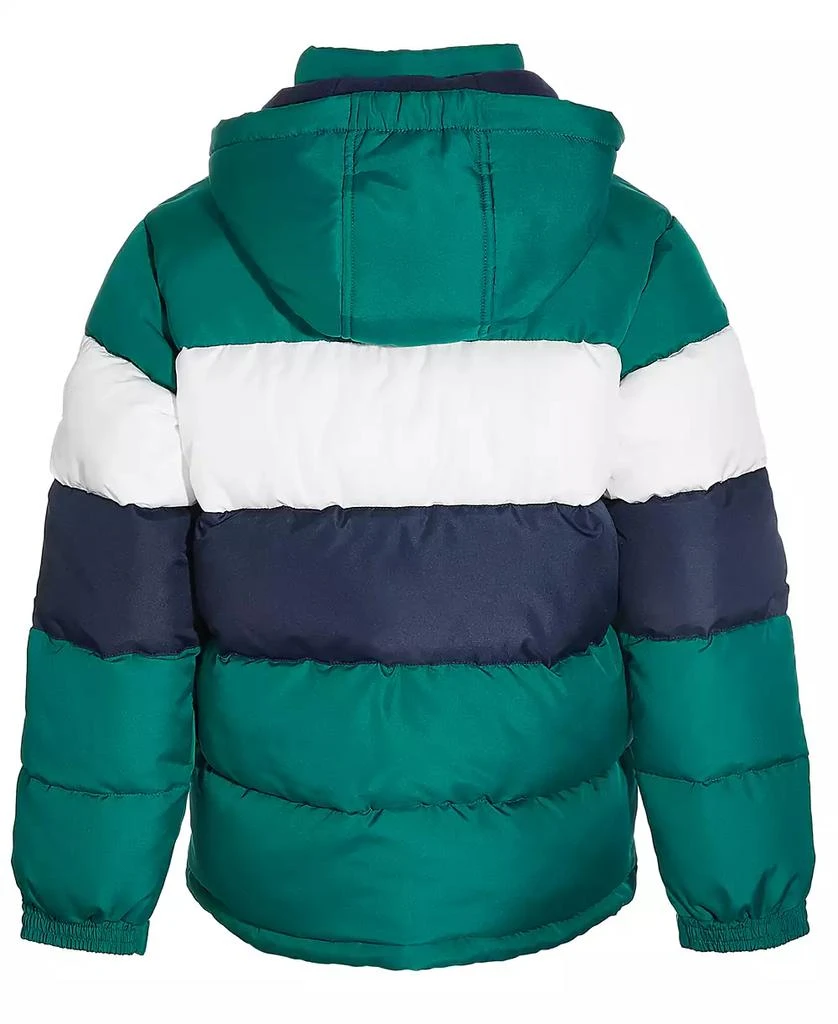 商品Reebok|Big Boys Colorblocked Fleece-Lined Full-Zip Hooded Puffer Jacket,价格¥224,第4张图片详细描述