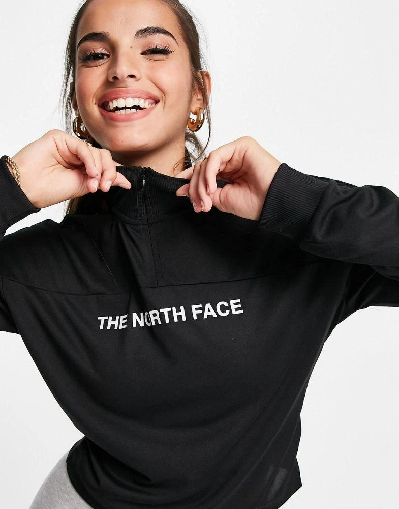 商品The North Face|The North Face Training Mountain Athletic 1/4 zip fleece in black,价格¥283,第2张图片详细描述