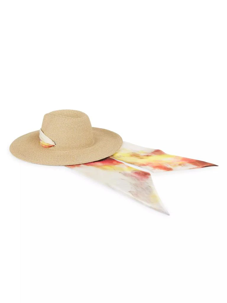 商品Eugenia Kim|Cassidy Watercolor Print-Trimmed Straw Fedora,价格¥1435,第2张图片详细描述