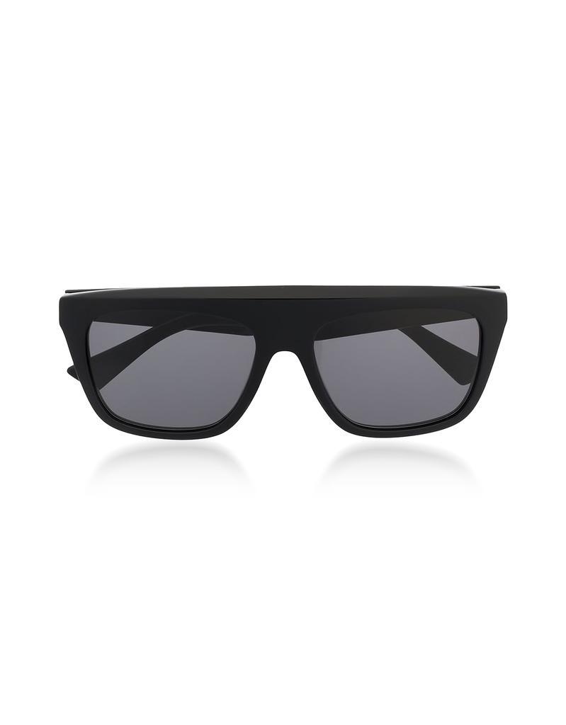 商品Bottega Veneta 宝缇佳|Black Squared Acetate Frame Women's Sunglasses,价格¥1487,第1张图片