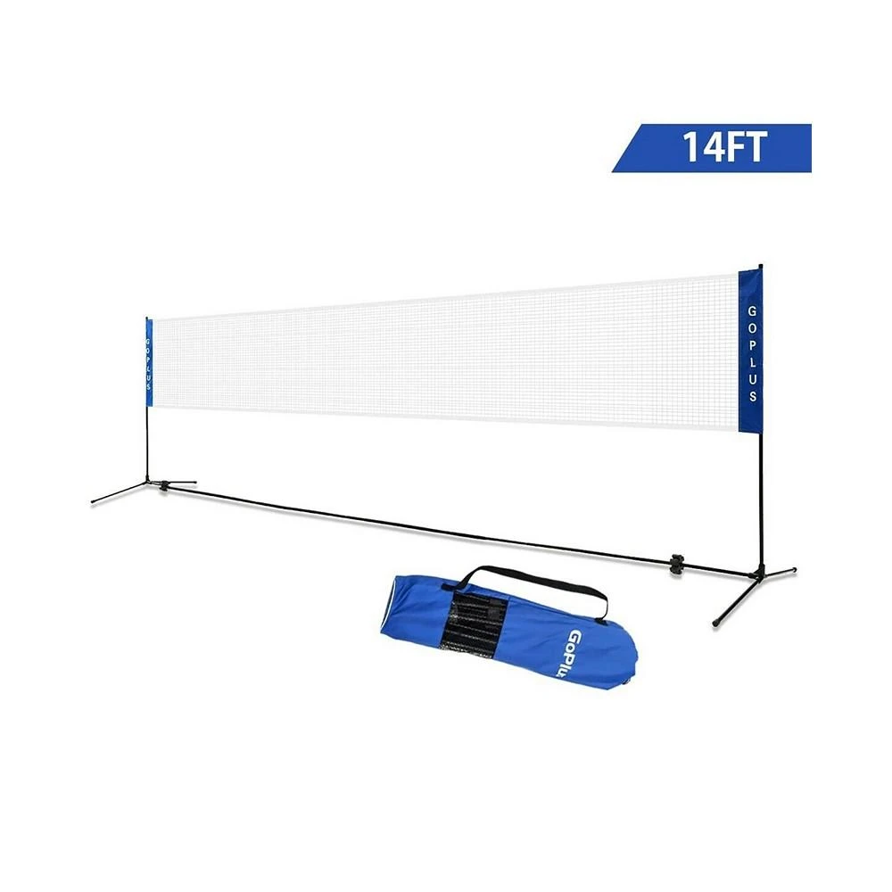 商品Costway|Portable 13.8'x5' Badminton Beach Volleyball Tennis Training Net,价格¥491,第1张图片