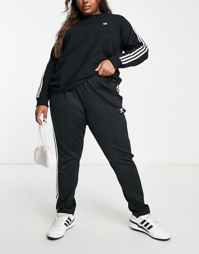 adidas Originals Plus adicolor joggers in black商品第4张图片规格展示