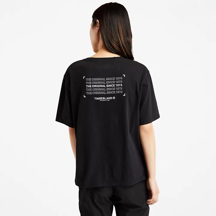 商品Timberland|Organic Cotton Utility T-shirt for Women in Black,价格¥226,第4张图片详细描述