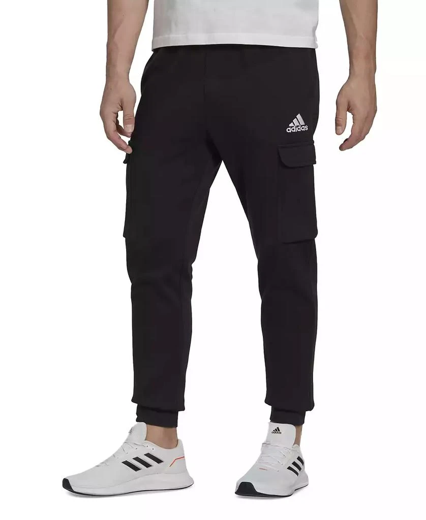 商品Adidas|Men's Essentials Regular Tapered-Fit Fleece Cargo Joggers,价格¥247,第1张图片