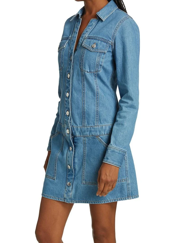 商品VERONICA BEARD|Cicely Drop-Waist Denim Dress,价格¥1225,第4张图片详细描述