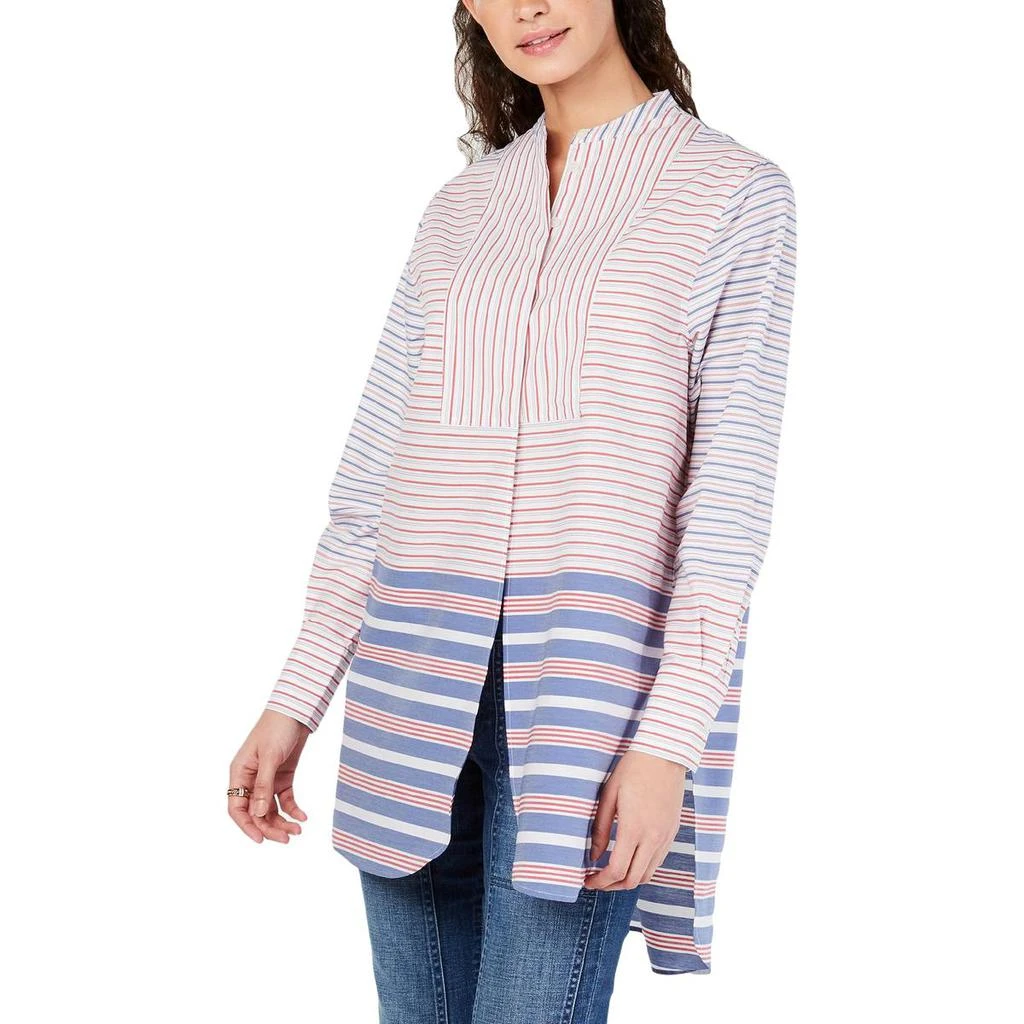 商品Tommy Hilfiger|Tommy Hilfiger Womens Striped Colorblock Tunic Top,价格¥208,第1张图片