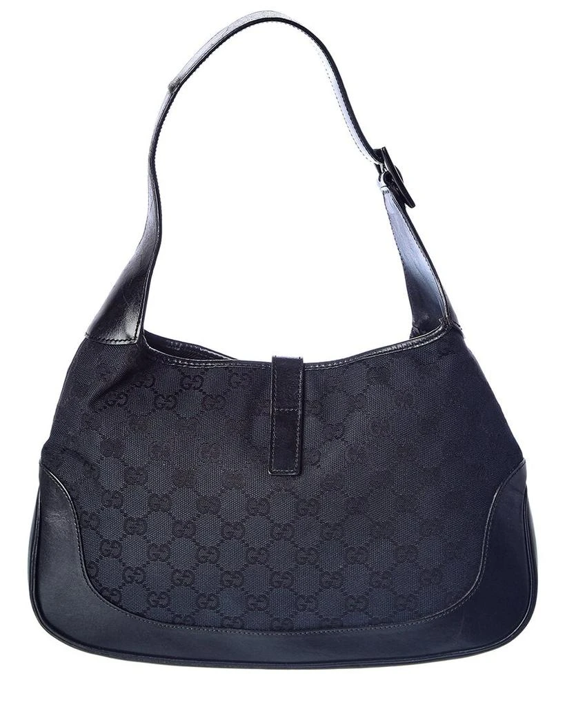 商品[二手商品] Gucci|Gucci Black GG Canvas Jackie Hobo Bag (Authentic Pre-Owned),价格¥5583,第2张图片详细描述