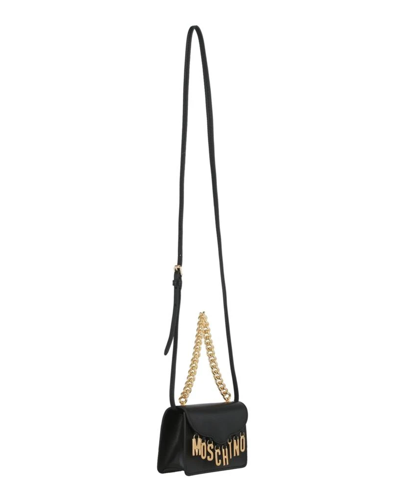 商品Moschino|Lettering Charm Leather Crossbody Bag,价格¥3286,第4张图片详细描述