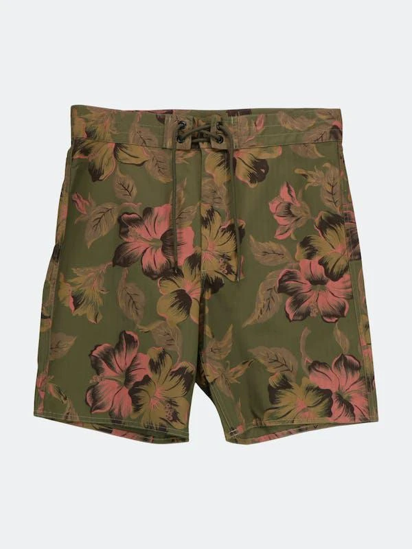 商品Ralph Lauren|Ralph Lauren Men's Green/Pink Military Floral Cotton Short,价格¥556,第1张图片