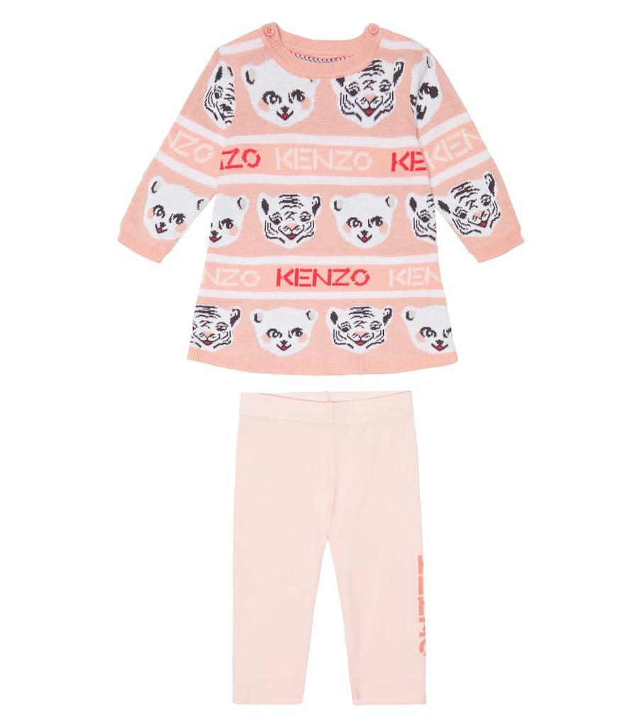 商品Kenzo|Baby cotton sweatshirt and pants set,价格¥978,第1张图片