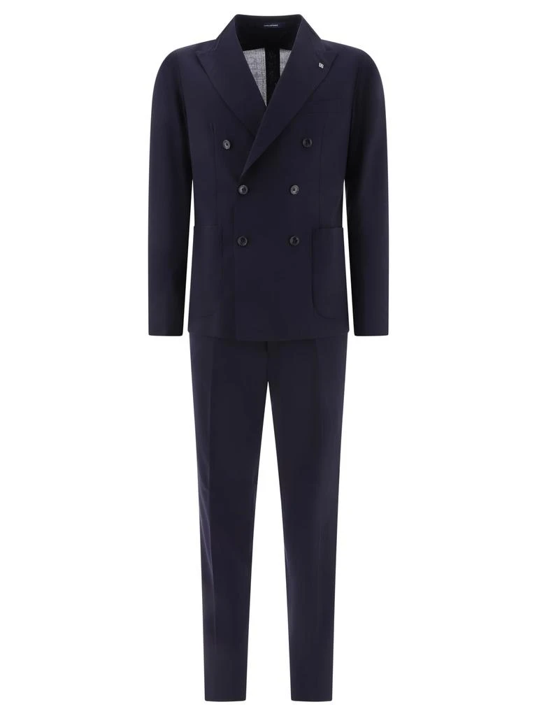 商品TAGLIATORE|Wool-Blend Suit Suits Blue,价格¥6189,第1张图片