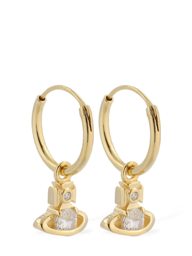 商品Vivienne Westwood|Nina Sparke Crystal Hoop Earrings,价格¥1377,第1张图片