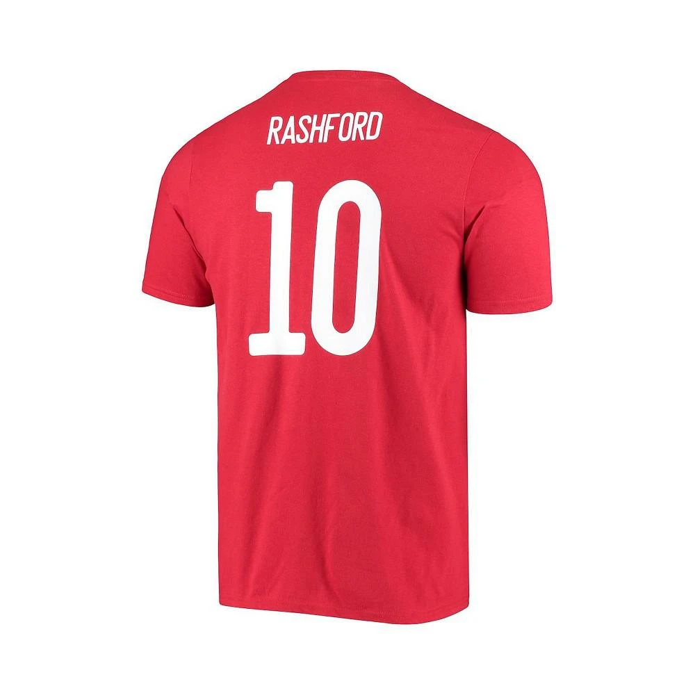 商品Adidas|Men's Marcus Rashford Red Manchester United Amplifier Name and Number T-shirt,价格¥241,第4张图片详细描述