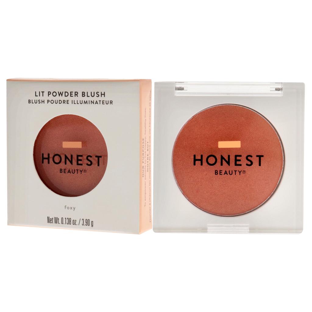 Honest Lit Powder Blush - Foxy For Women 0.138 oz Blush商品第2张图片规格展示