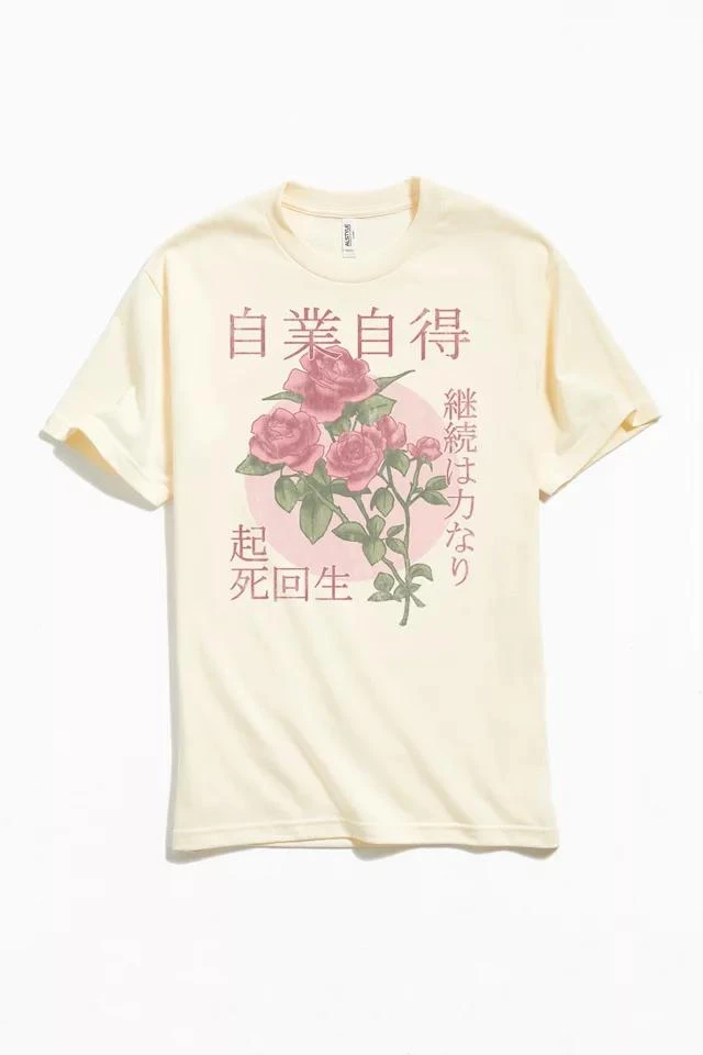 商品Urban Outfitters|Kanji Roses Tee,价格¥260,第1张图片