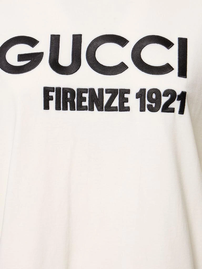商品Gucci|Logo Cotton Jersey T-shirt,价格¥6159,第3张图片详细描述