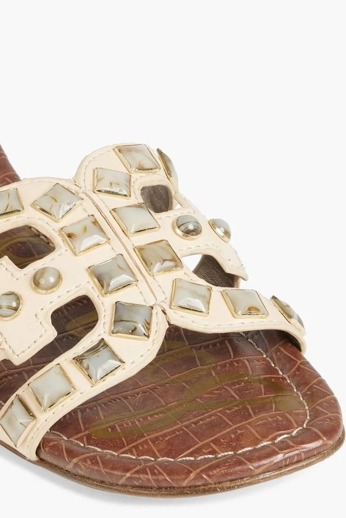 商品Sam Edelman|Bay embellished faux leather sandals,价格¥448,第4张图片详细描述