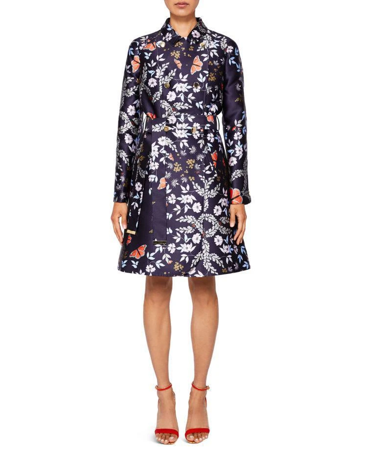 商品Ted Baker London|Mihsha Kyoto Gardens Double-Breasted Coat,价格¥2080,第3张图片详细描述