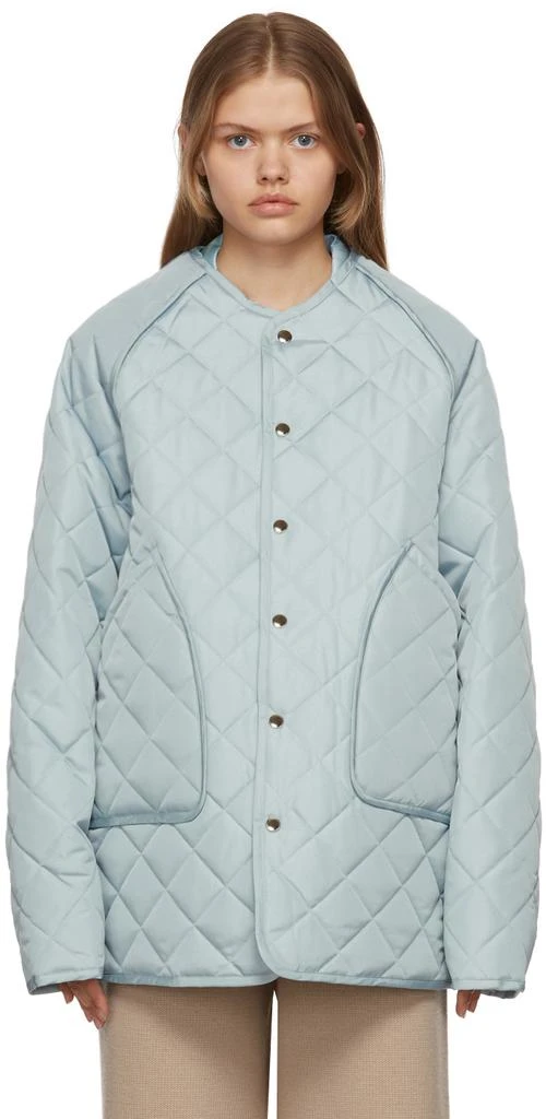 商品TRUNK PROJECT|Blue Quilted Canvas Jacket,价格¥909,第1张图片