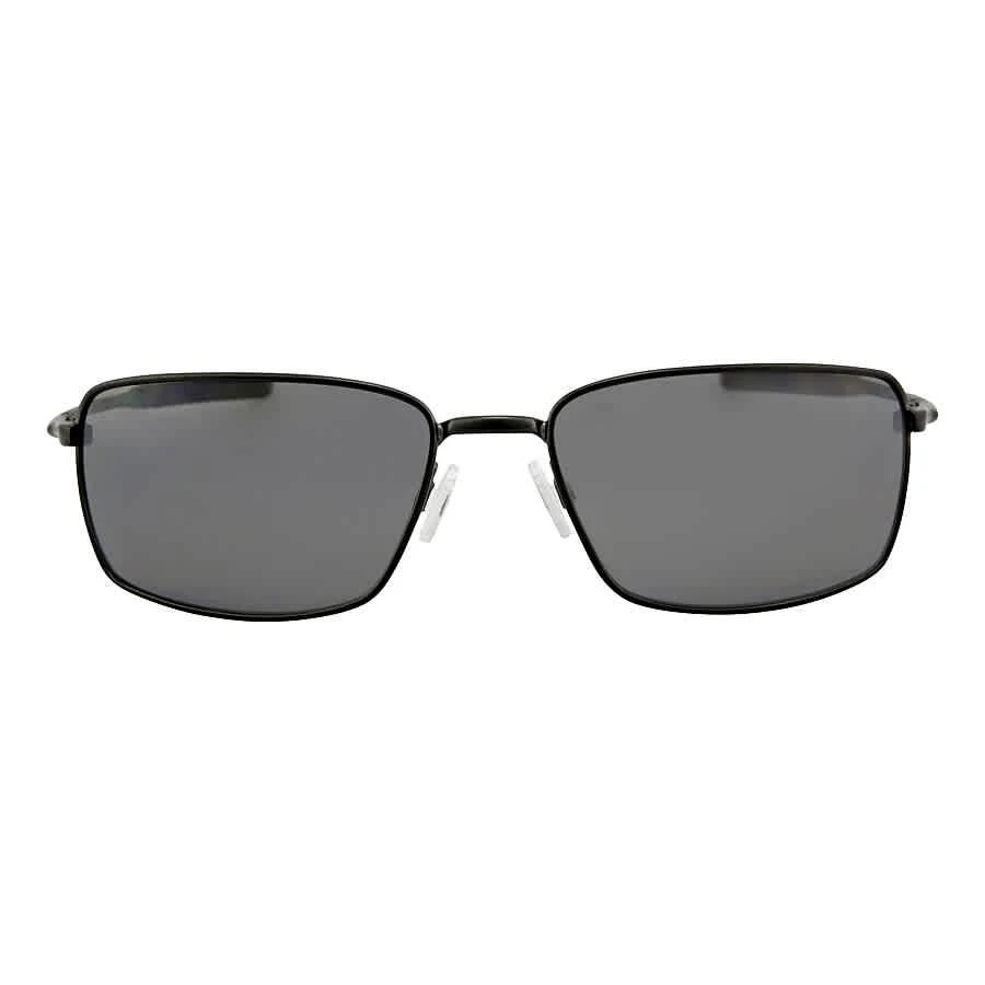 商品Oakley|Square Wire Polarized Grey Rectangular Men's Sunglasses OO4075 407504 60,价格¥1025,第1张图片