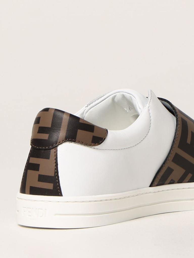 Fendi sneakers in leather with FF logo商品第3张图片规格展示