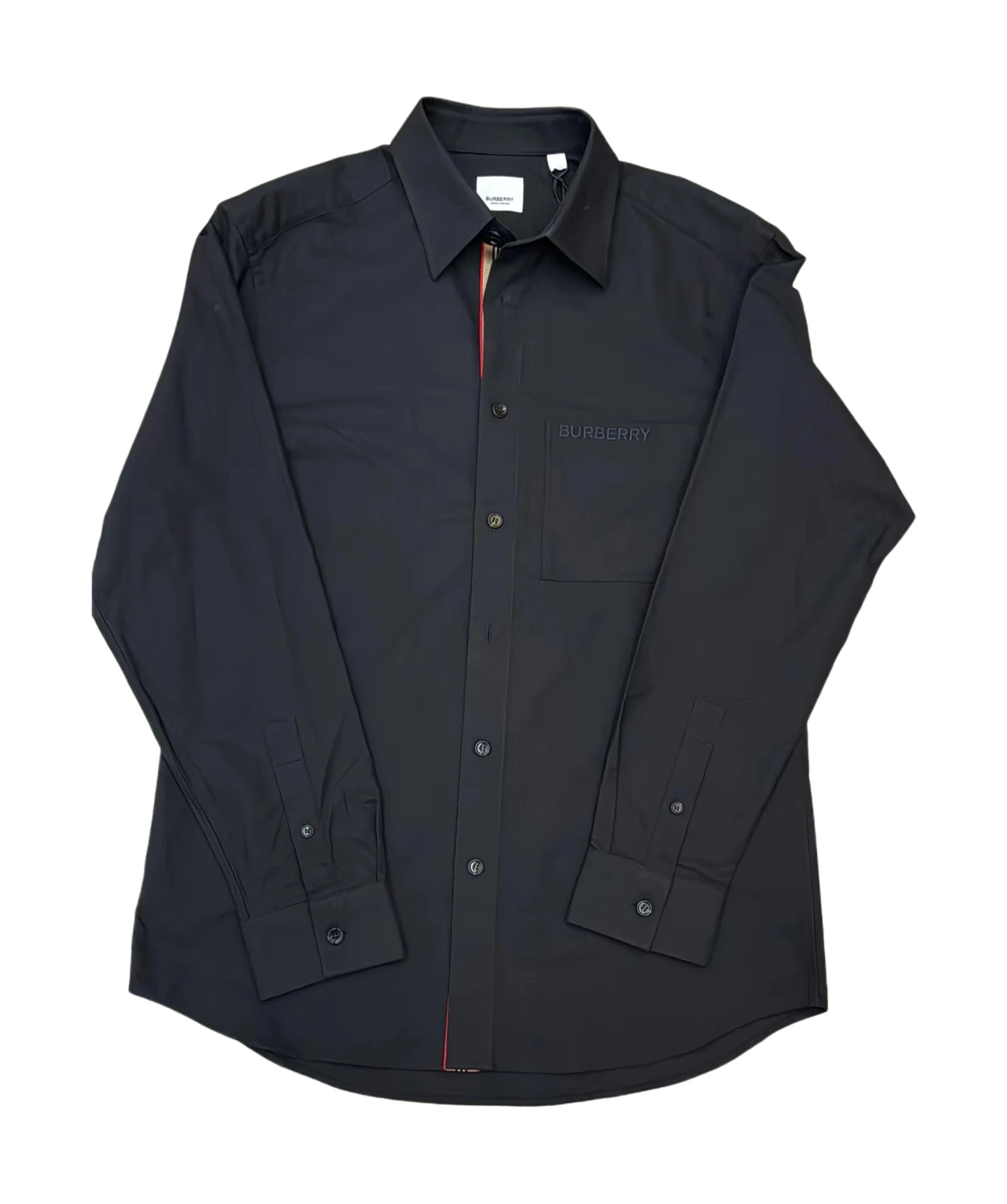 商品【商品预售7天】 Burberry|Burberry 男士衬衫 80842841 黑色,价格¥2072,第1张图片
