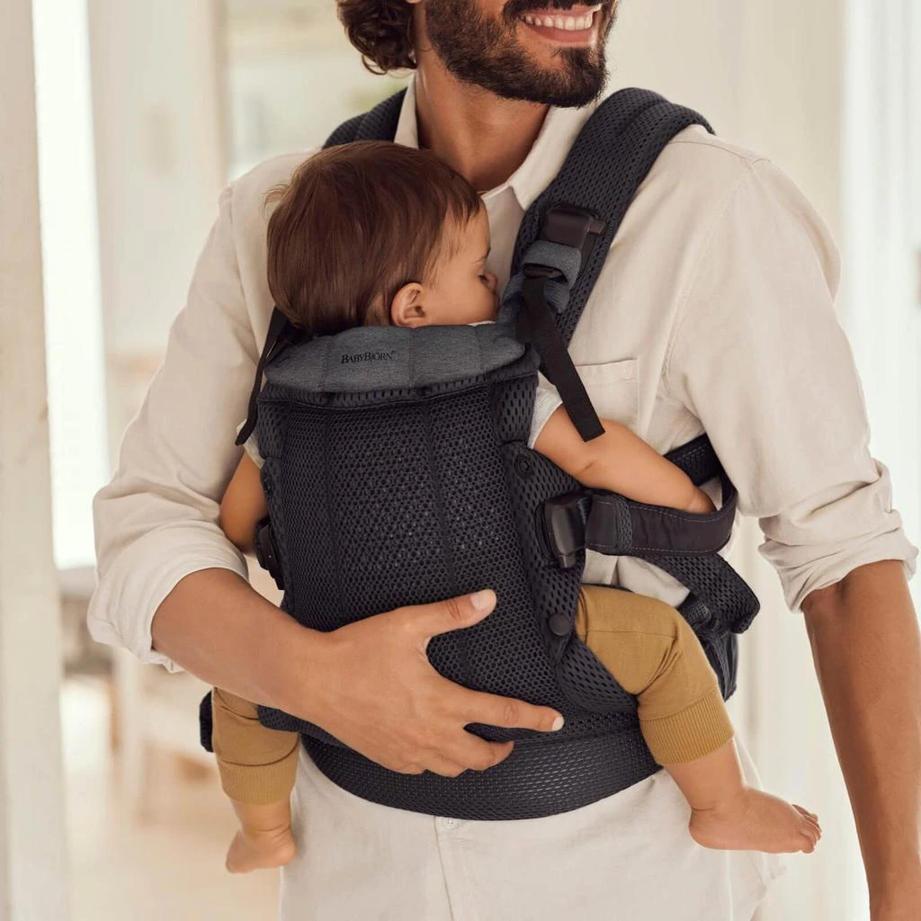 商品BabyBjörn|BABYBJÖRN Harmony 3D Mesh Baby Carrier - Anthracite,价格¥2074,第3张图片详细描述