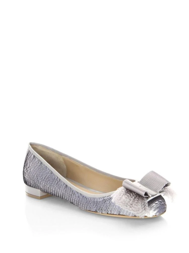 商品Salvatore Ferragamo|Marlia Bow Accent Ballet Flats,价格¥1980,第1张图片