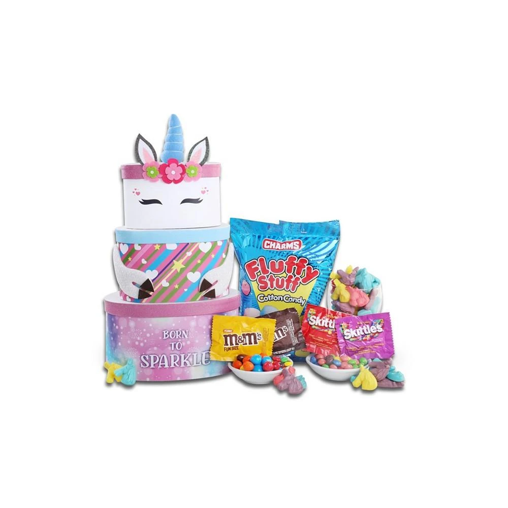 商品Alder Creek Gift Baskets|Born to Sparkle Unicorn Tower,价格¥299,第1张图片