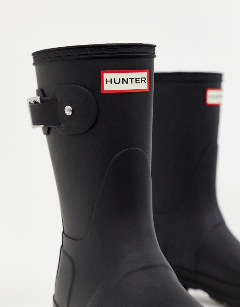Hunter Original short wellington boots in black商品第4张图片规格展示