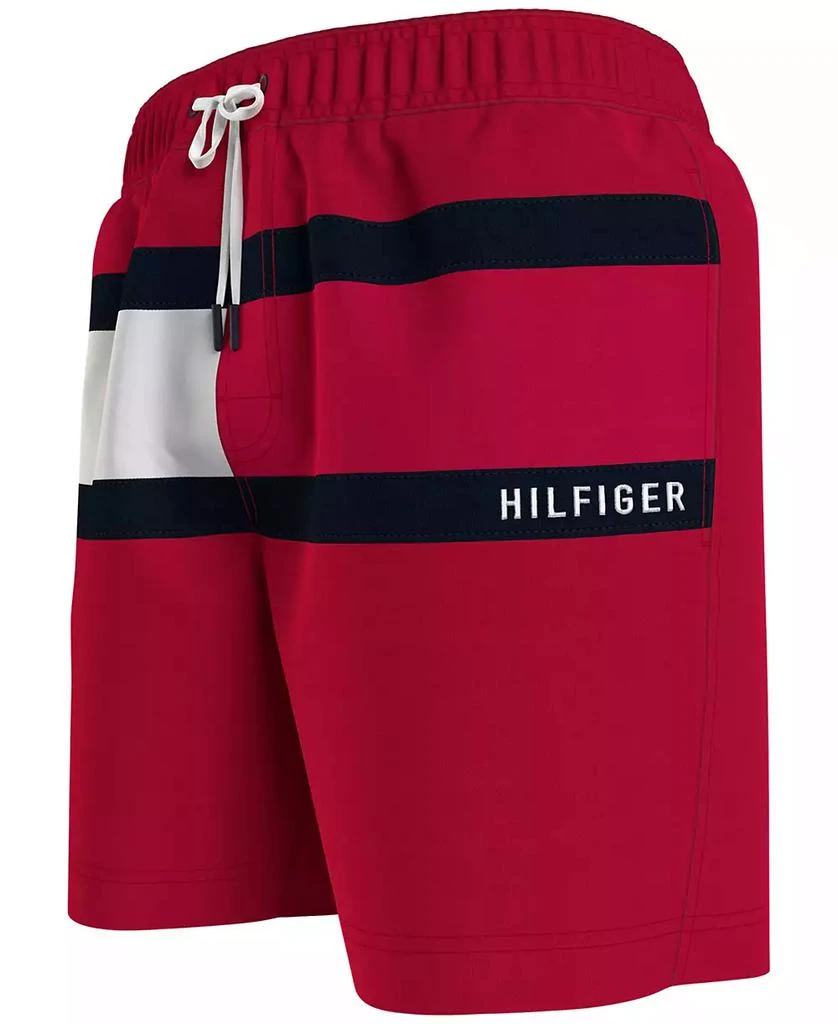 商品Tommy Hilfiger|Men's Big & Tall Signature Flag Swim Trunk,价格¥268,第5张图片详细描述