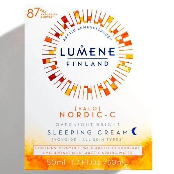 商品Lumene|Lumene Nordic-C [VALO] Overnight Bright Sleeping Cream 50ml,价格¥246,第3张图片详细描述